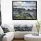 Designart - Rocky North Ireland - Seashore Photography Canvas Art Print in Black Frame